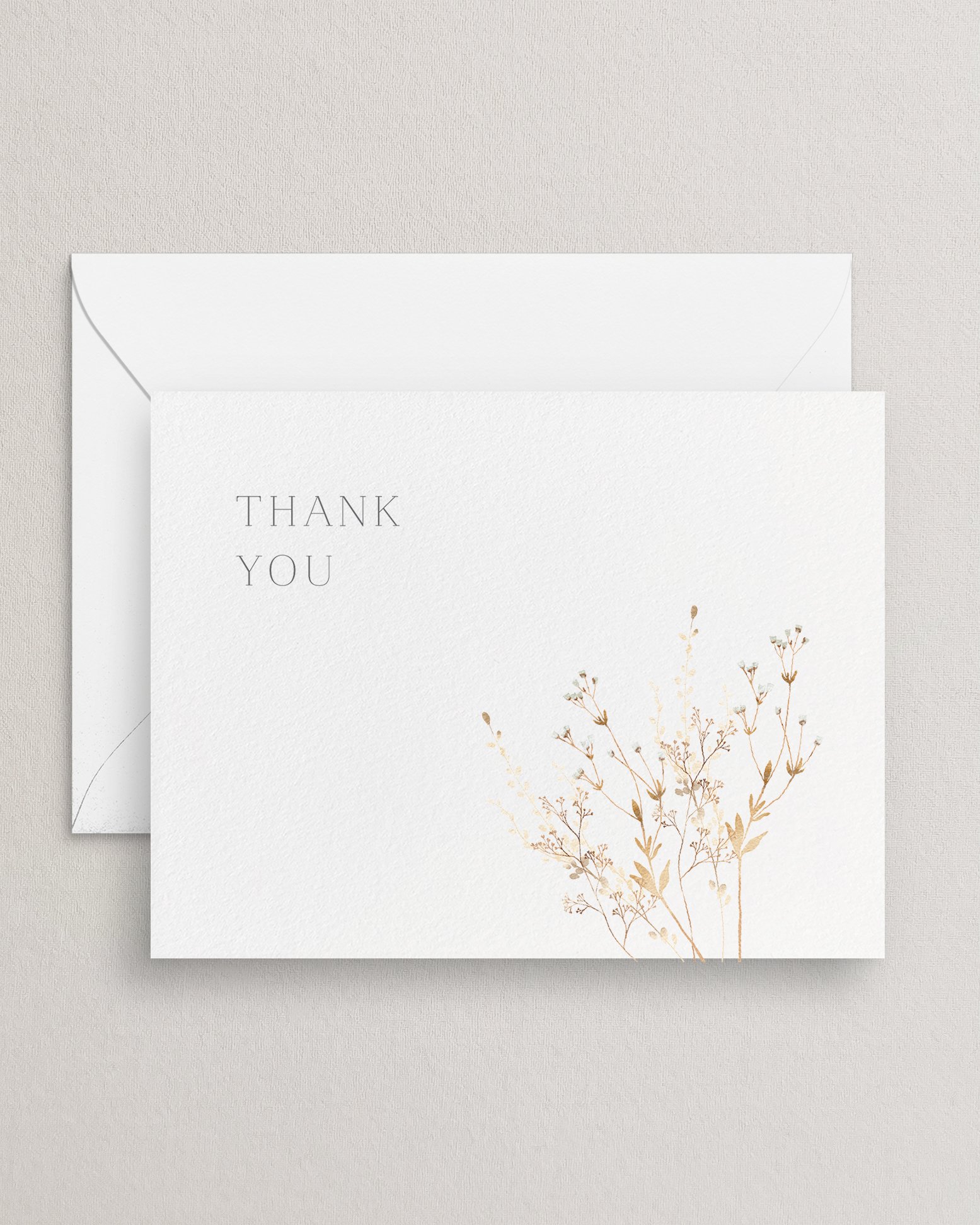 Wedding Thank You Cards — August + White